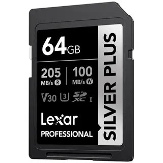 Lexar Pro Silver 1066X SDXC UHS-I 64GB 64GB. R205/W150. U3 (V30)