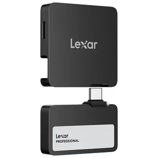 Lexar Professional Go SL400X SSD 2TB Hub 2TB m/Hub. USB3.2 Gen2. R1050/W1000