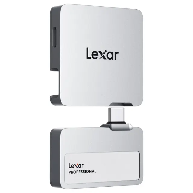 Lexar Professional Go SL400X SSD 2TB Hub 2TB m/Hub. USB3.2 Gen2. R1050/W1000 