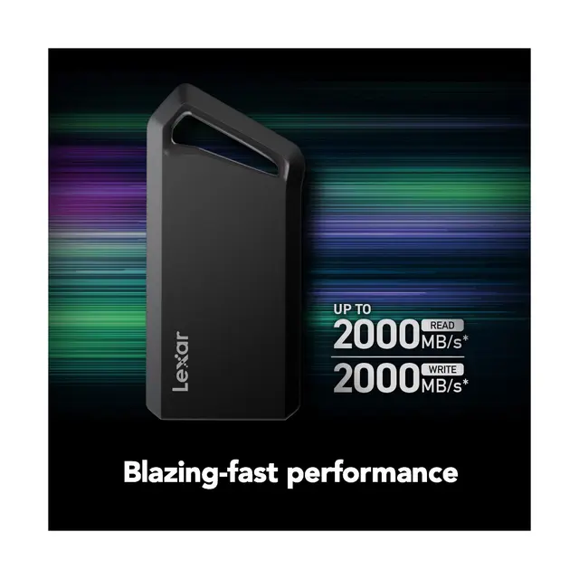 Lexar SL600 Portable SSD 1TB 1TB. USB 3.2 (2x2). Opp til R2000/W2000 