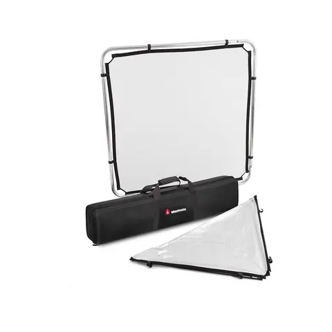 Manfrotto Skylite Rapid Small Kit 1x1m m/diffuser, bag og s&#248;lv/hvit duk 1,1x1,1