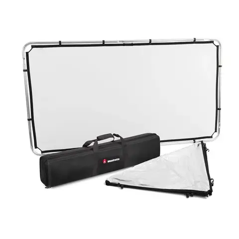 Manfrotto Skylite Rapid Medium Kit 1x2 m 1x2 m med diffuser, s&#248;lv/hvit duk og bag