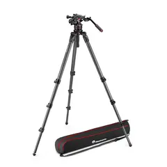 Manfrotto Nitrotech Stativkit 612 + 536 Nitrotech Video Stativkit karbonfiber