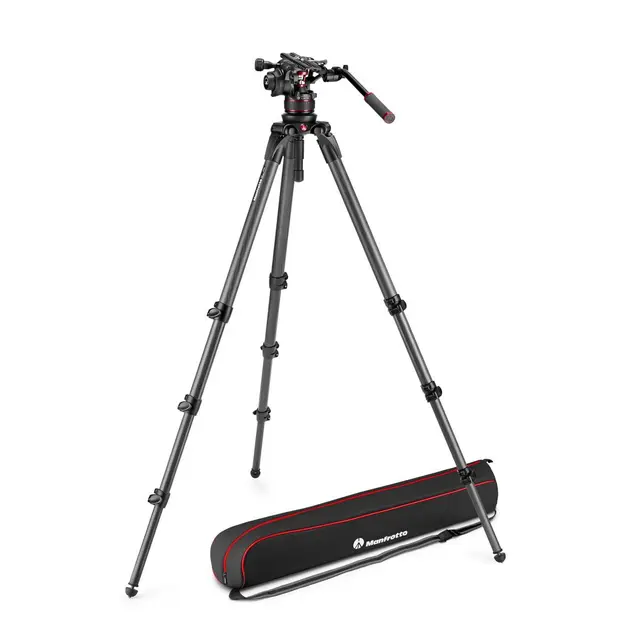 Manfrotto Nitrotech Stativkit 612 + 536 Nitrotech Stativkit karbonfiber 