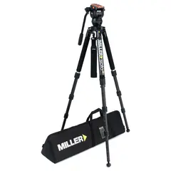 Miller Versa CXV8 Fluid Head Kit m/Solo-Q 75 3-St Carb Tripod &amp; Soft Case