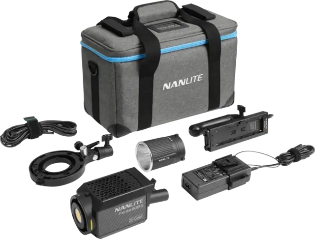 Nanlite Forza 60B II LED Spot Light Bi-Color COB LED lampe. 5600K 72W 