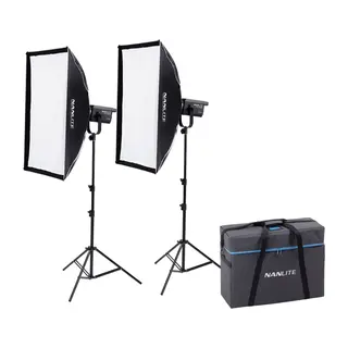 Nanlite FS-200B Bi-Color 2-Light Kit 2700K-6500K LED lampe, str&#248;mdrevet 185W