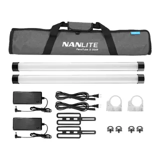 Nanlite PavoTube II 15XR 2-Light Kit 60cm LED tubelys med internt batteri