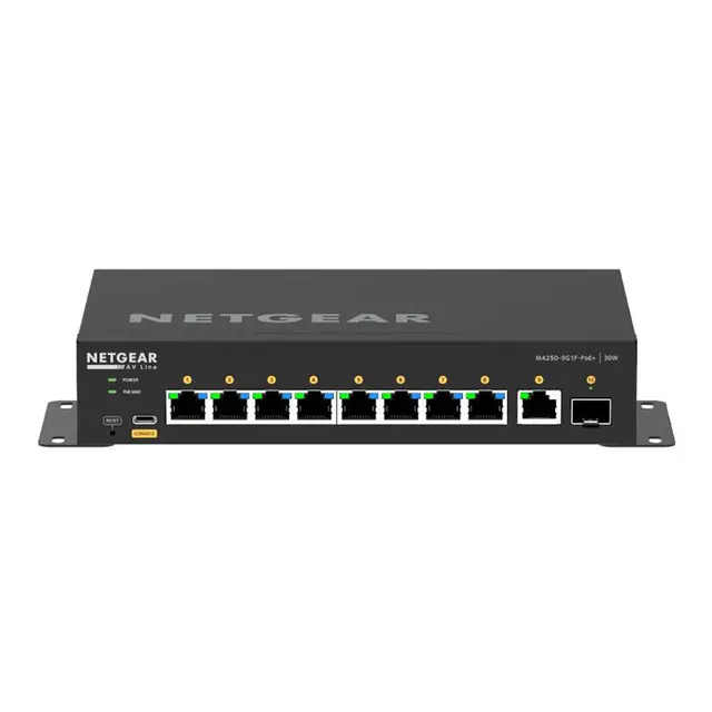 Netgear AV LineM4250-9G1F-PoE+ 8x1G PoE+ 110W 1x1G 1xSFP Man. Switch 