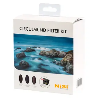NiSi Filter 67mm Circular ND Kit Pakke med 3 stk. 67mm ND-filter og veske