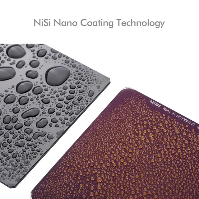 NiSi 75x80mm Nano IR Neutral Density ND8 ND8 (0.9) – 3 Stop Gråfilter demper lyse 