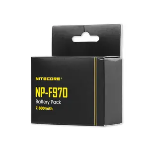 Nitecore NP-F970 battery pack 7800mAh Solid og kraftig NP-F/ L-serie batteri