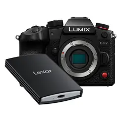 Panasonic Lumix DC-GH7 Kamerahus Med Lexar SL700 Armor Portable SSD 2TB