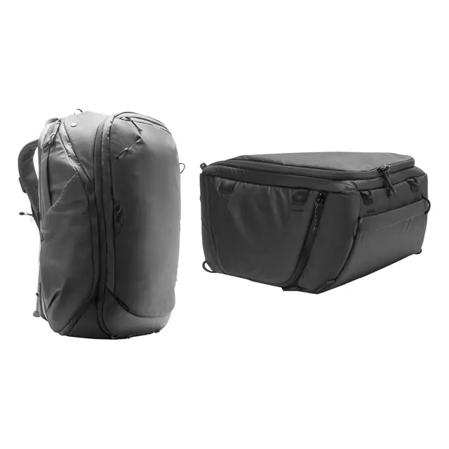 Peak Design Travel Backpack 45L Sort Allsidig reisebag/sekk for foto og tur 