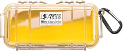 Peli™ MicroCase 1030 gul/klar Innv. m&#229;l: 162x67x52 mm