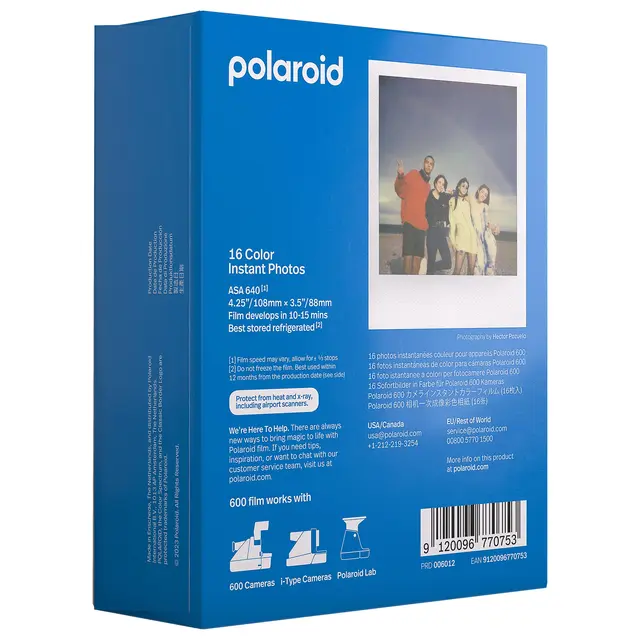 Polaroid Color Film For 600 Kamera 2-Pack 