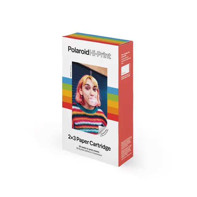 Polaroid Hi-Pint 2x3 Paper Cartridge 20 20pk Sticky Back Fotopapir 