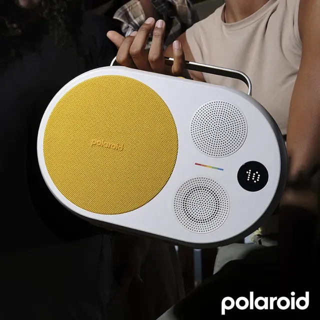 Polaroid Music Player 4 Yellow & White Bluetooth høyttaler 