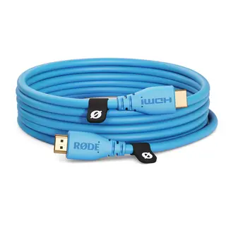 R&#248;de HDMI-Kabel 3m Blue 3m Bl&#229;