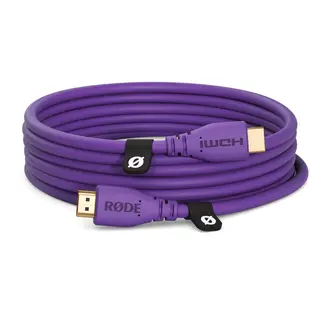 R&#248;de HDMI-Kabel 3m Purple 3m Lilla