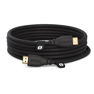 R&#248;de HDMI-Kabel 3m Black 3m Sort