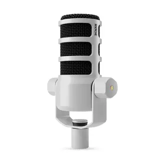 R&#248;de PodMic White Dynamic Podcasting Microphone