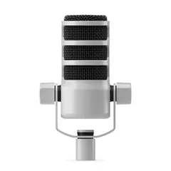 R&#248;de PodMic White XLR Dynamic Podcasting Microphone