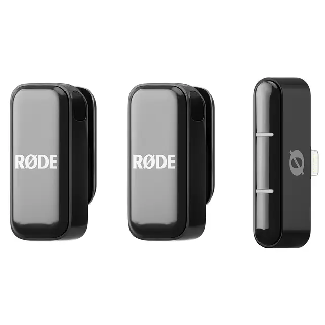 Røde Wireless Micro Lightning Black Ultrakompakt trådløst mikrofonsystem 