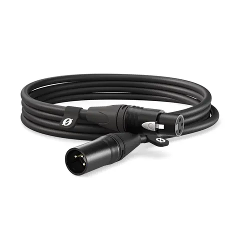 R&#248;de XLR Cable Black 3 m Sort XLR-kabel. 3 meter