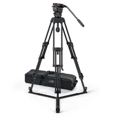 Sachtler System FSB 6 75/2 AL HD GS MkII Alu tripod m/ videohode, spreader og bag