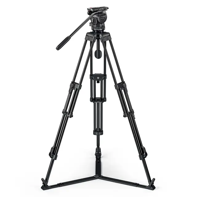 Sachtler System FSB 6 75/2 AL HD GS MkII Alu tripod m/ videohode, spreader og bag 