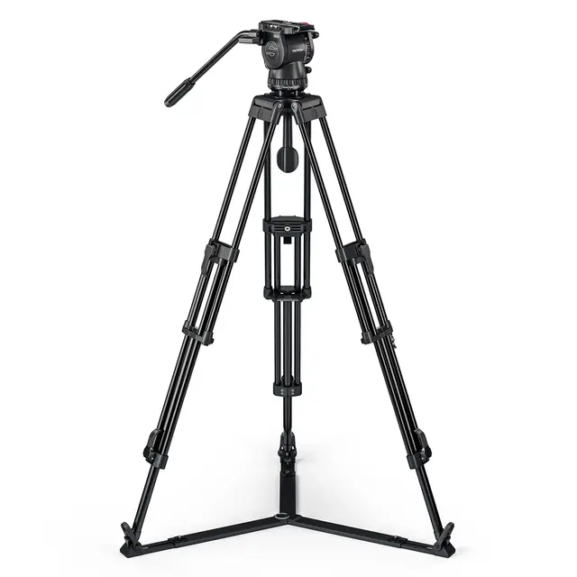 Sachtler System FSB 6 75/2 AL HD GS MkII Alu tripod m/ videohode, spreader og bag 