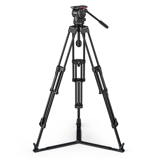 Sachtler System FSB 6 75/2 AL HD GS MkII Alu tripod m/ videohode, spreader og bag 