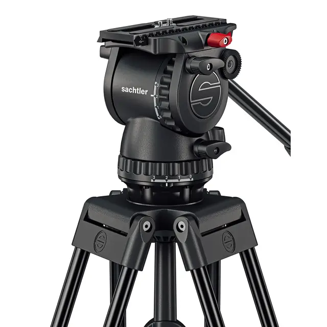 Sachtler System FSB 6 75/2 AL HD GS MkII Alu tripod m/ videohode, spreader og bag 