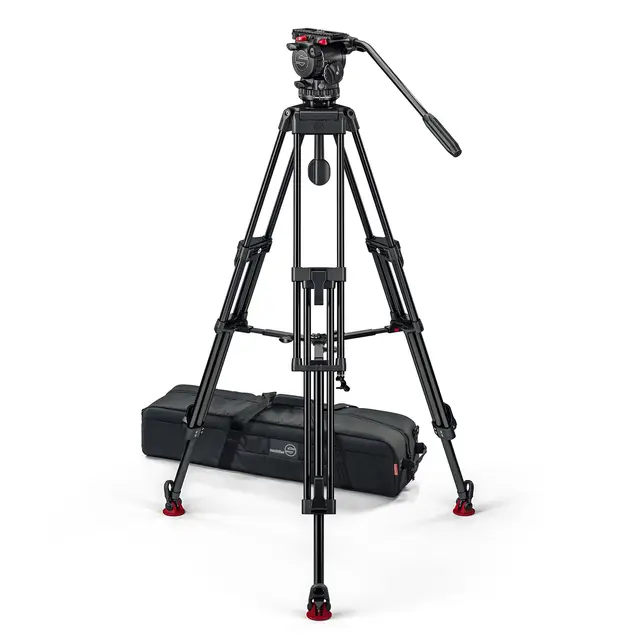 Sachtler System FSB 6 75/2 AL HD MS MkII Alu tripod, videohode, spreader, bag 