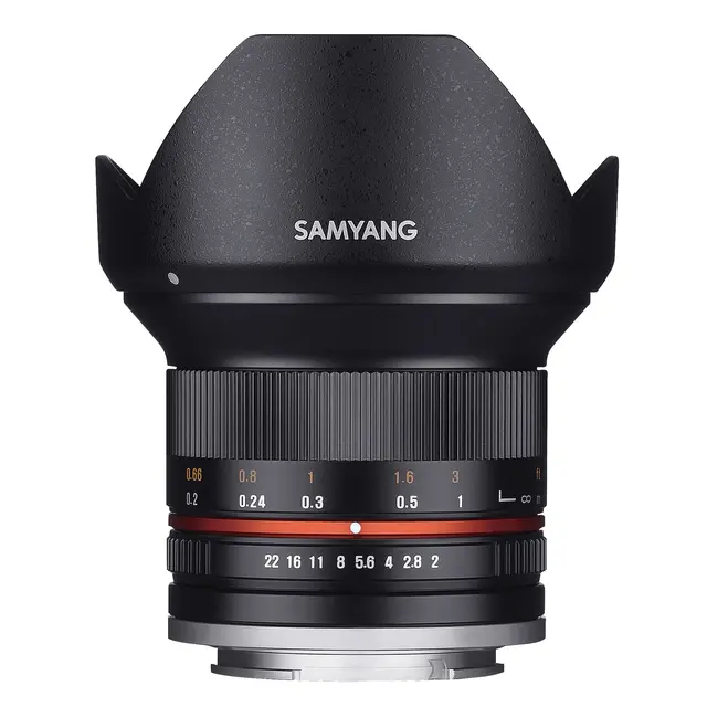 Samyang 12mm f/2.0 NCS CS Fuji X Black Fuji X. Sort 