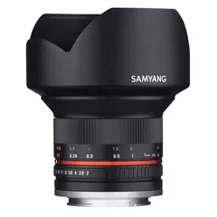 Samyang 12mm f/2.0 NCS CS Fuji X Black Fuji X. Sort