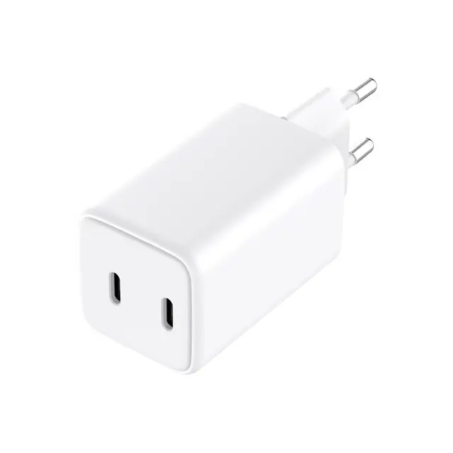 Sandberg AC Charger Dual USB-C PD65W EU PD-strømforsyning Max 65W 