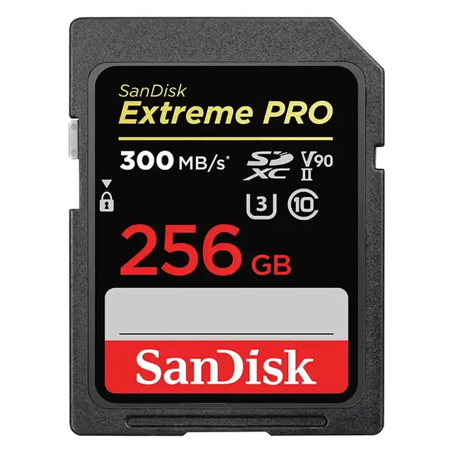 Sandisk SDXC Extreme Pro 256GB 300MB/s UHS-II V90 