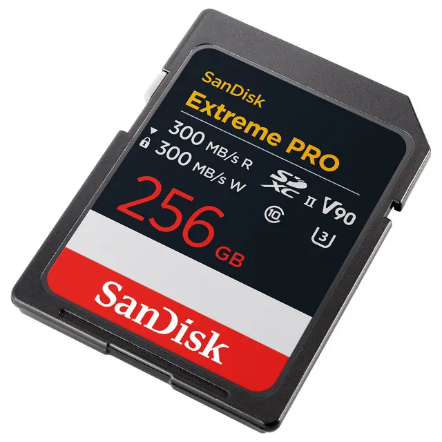 Sandisk SDXC Extreme Pro 256GB V90 256GB. UHS-II. R:300/W:300 