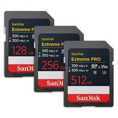 Sandisk SDXC Extreme Pro UHS-II V90 R:300/W:300