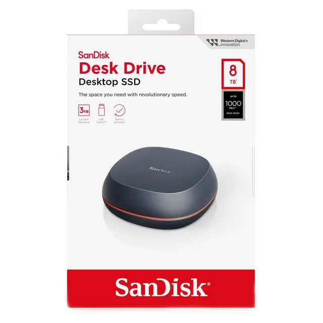 Sandisk Desk Drive 8TB USB Type-C 