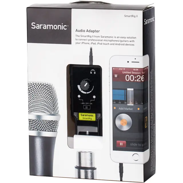 Saramonic SMARTRIG II XLR med Phantom strøm minijack 