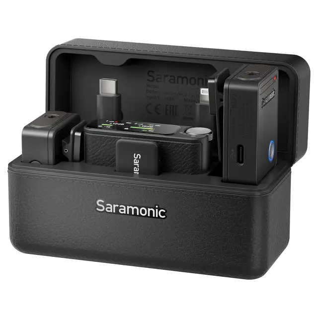 Saramonic Ultra Black m/Lavalier Mics 2 sendere/1 mottaker. 32-biters float 