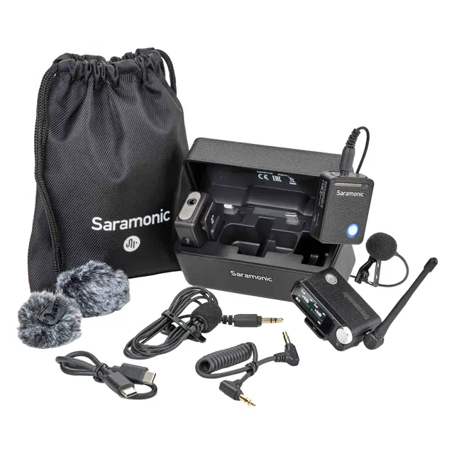 Saramonic Ultra Black m/Lavalier Mics 2 sendere/1 mottaker. 32-biters float 