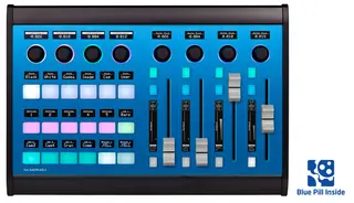 Skaarhoj Color Fly Blue Pill RCP og Audio faders