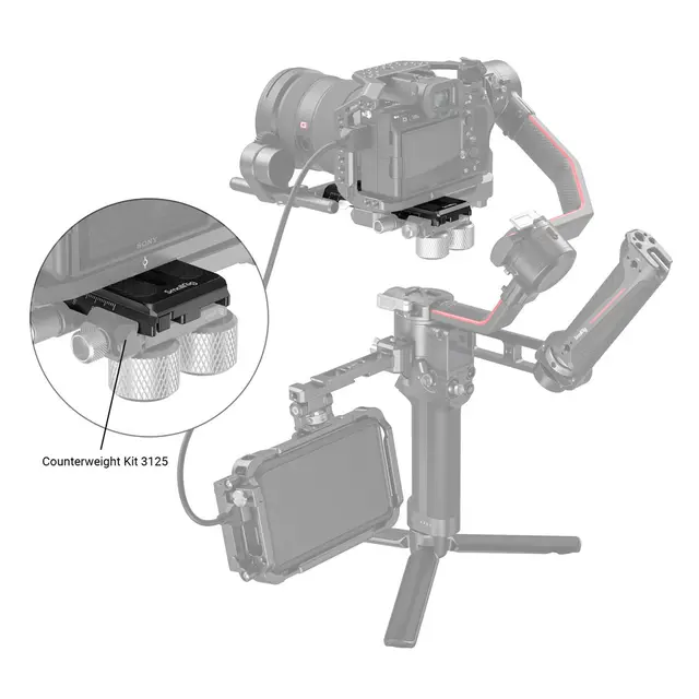 SmallRig 3158 QR-Plate For DJI RS 2/ RSC 2/ Ronin S Manfrotto 