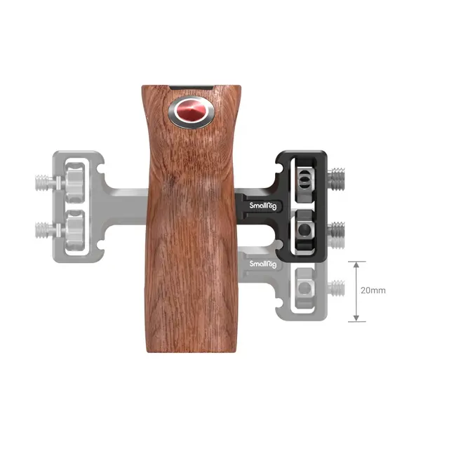 SmallRig 3323 Side Handle Wood m/ Start/Stop Remote Trigger 