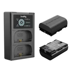 SmallRig 3821 LP-E6NH Battery &amp; Charger 2 batterier + dobbellader