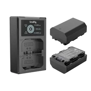 SmallRig 3824 NP-FZ100 Battery &amp; Charger 2pk batterier til Sony m/lader
